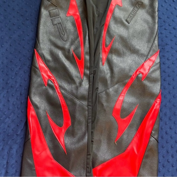 Namilia Moto Cut Out Pants -Red - Picture 1 of 1